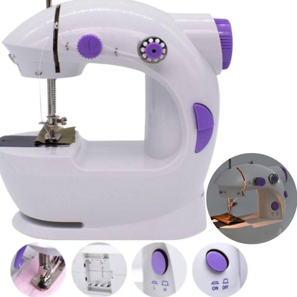 Máquina De Costura Reta Mini Multifuncional 110V 220V
