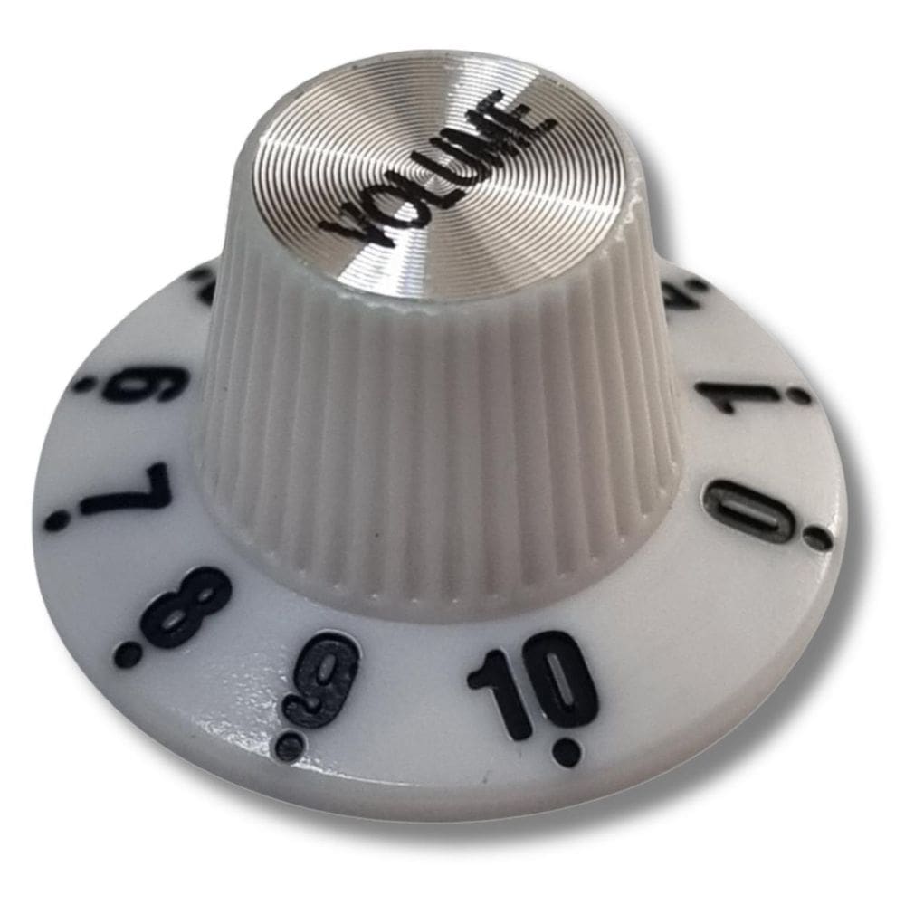 Knob White Guitarra Vintage Volume Branco - Unidade