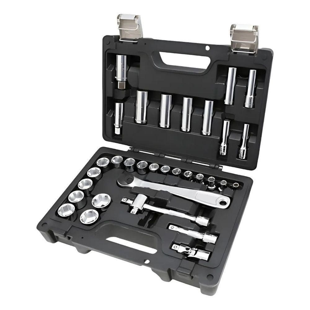 Jogo De Soquetes Curto-longo 3-8 33 Peças Beta Bw913e-c33 – Completo E Profissional, Resistente E P