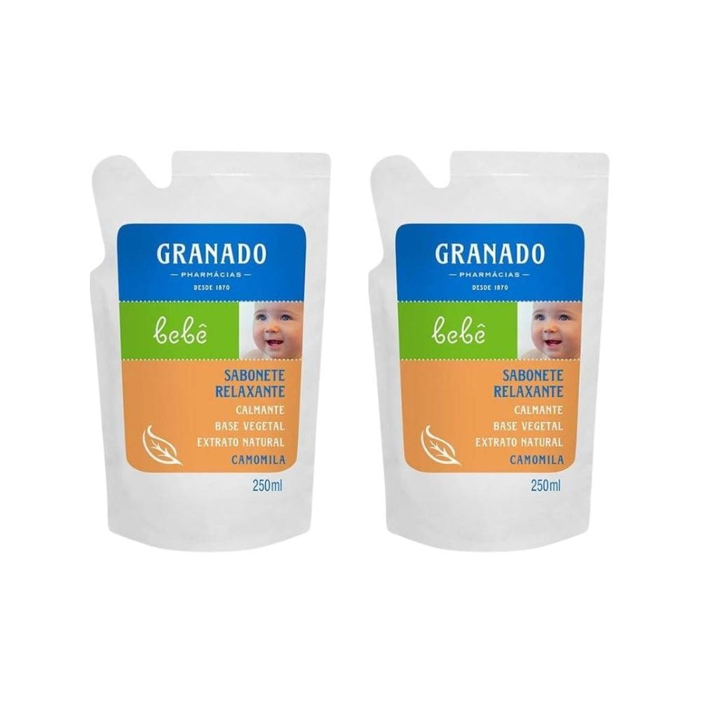 Sabonete Liquido Granado Baby Refil 250Ml Glic Camomila-2Un