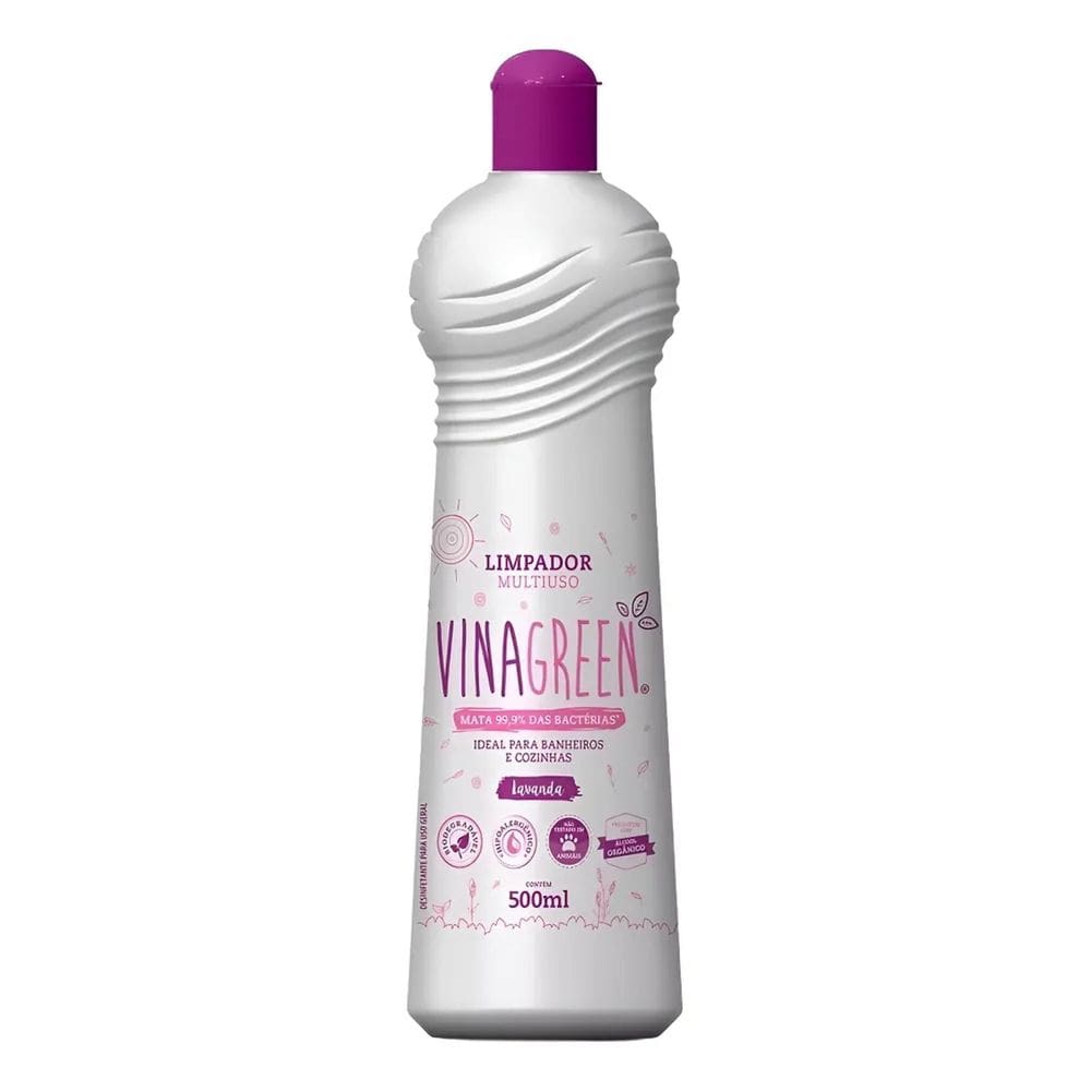 2X Limpador Vinagreen Lavanda Multiuso 100% Fácil Vegano 500