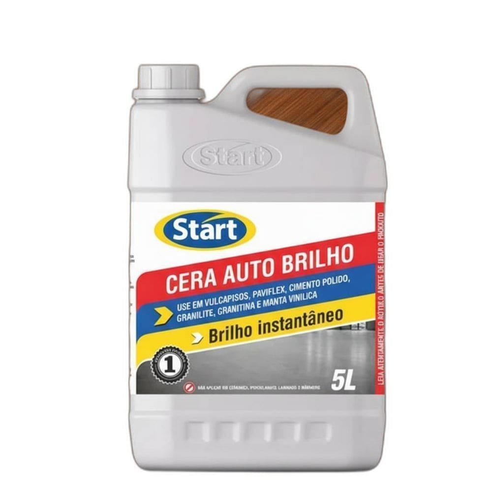Cera Start Auto Brilho 5L Restauração E Proteção Para Pisos