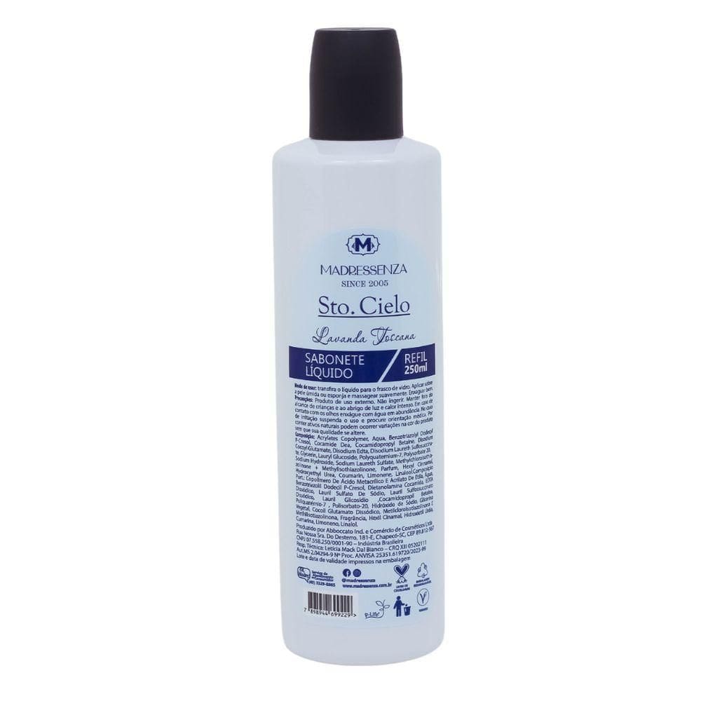 Refil Sabonete Líquido Lavanda 250Ml Madressenza
