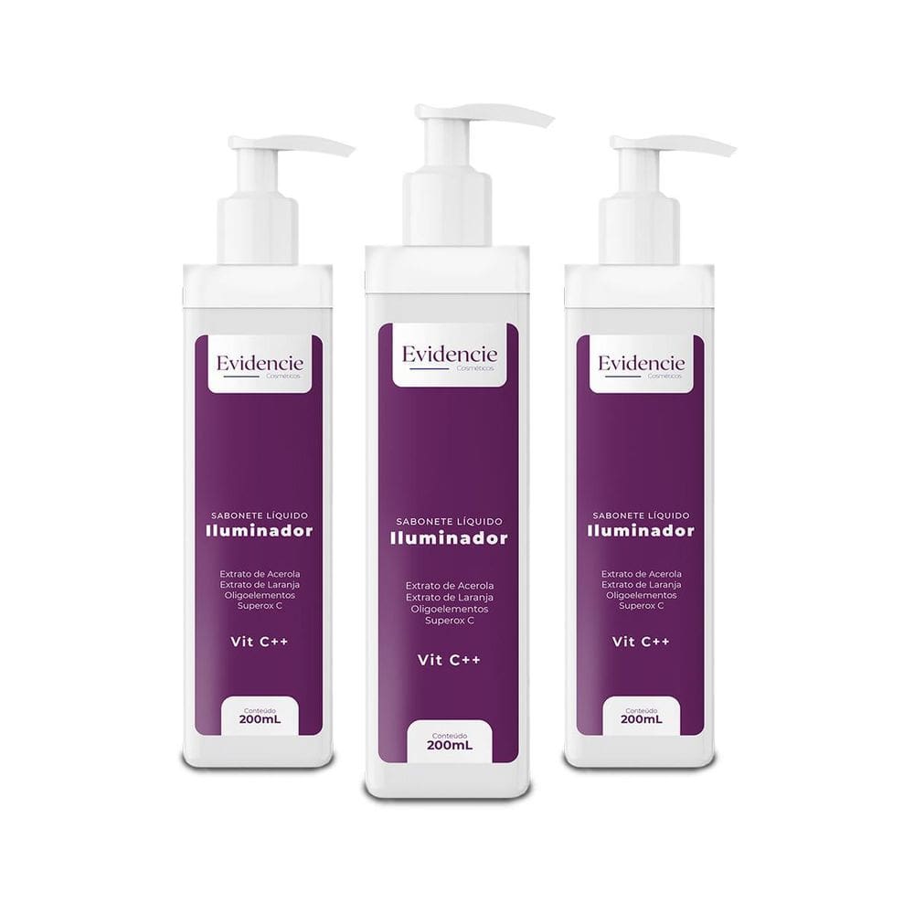 Combo Evidencie 3 Sabonetes Vitmina C + Luminosidade