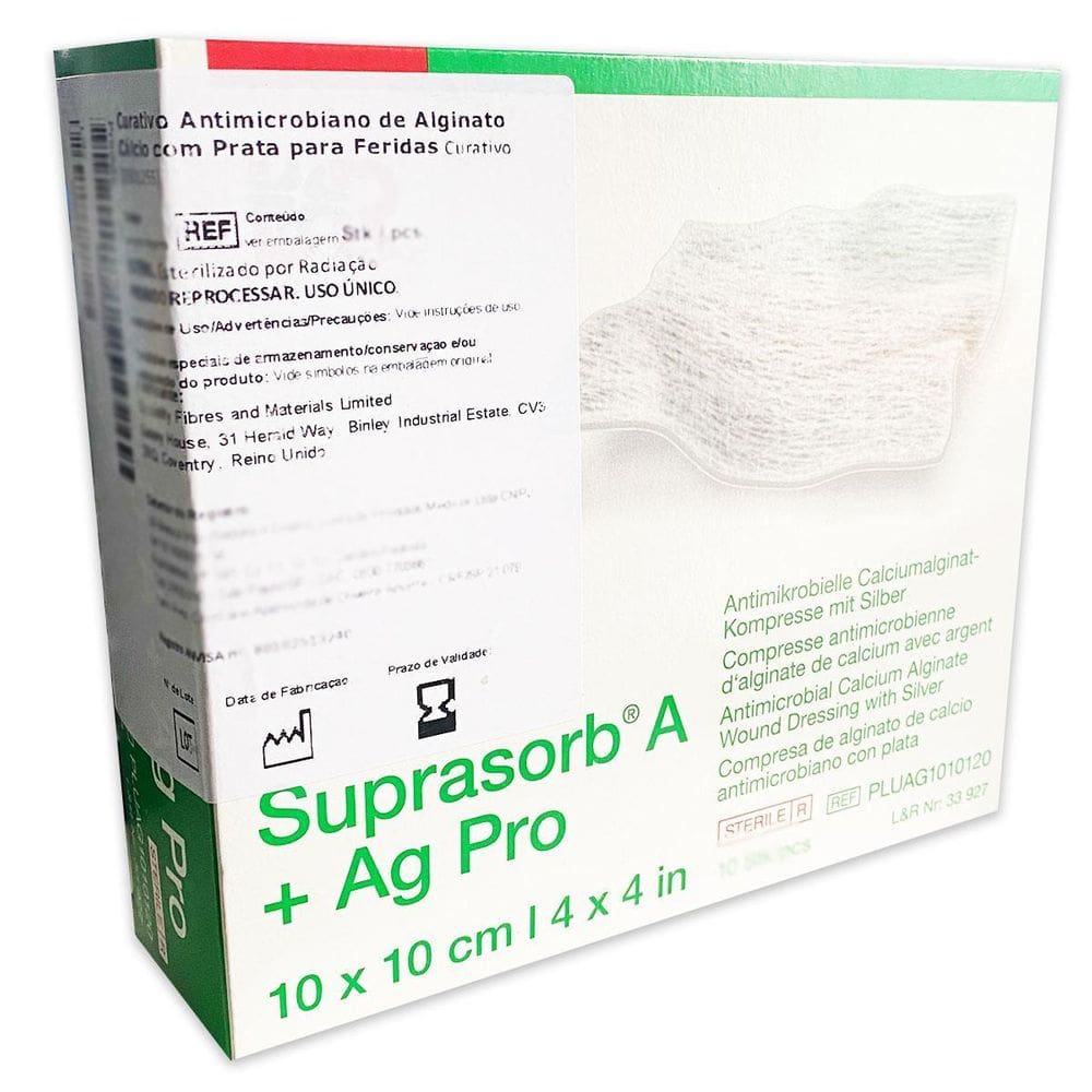Curativo Suprasorb A+ Ag Pro Prata Iônica 10X10Cm 10 Unidade