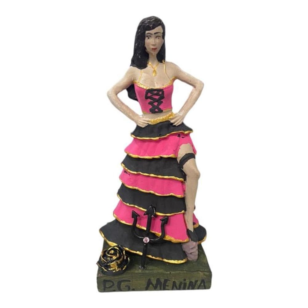 Orixá Pomba Gira Em Resina 15Cm Umbanda - Escolha A Cor