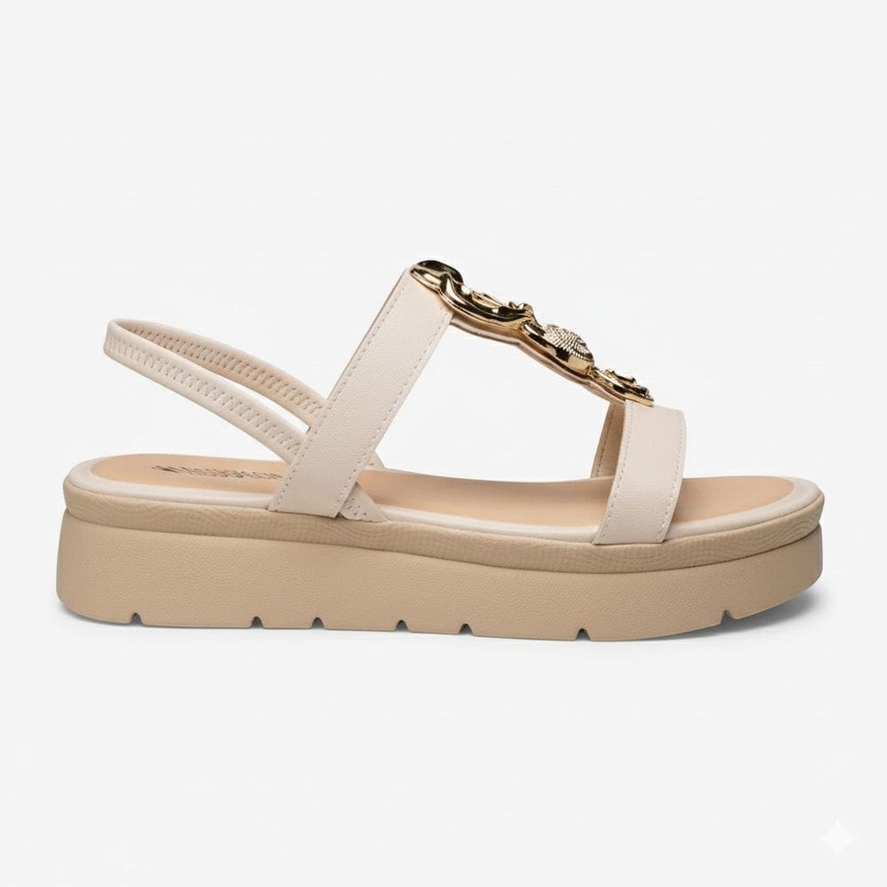 Sandália Feminina Papete Plataforma Mississipi Casual J0214