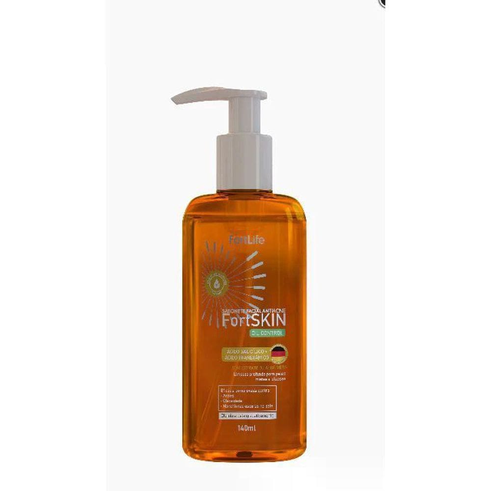 Fortskin Sabonete Gel Facial Oil Control 140Ml - Fortlife