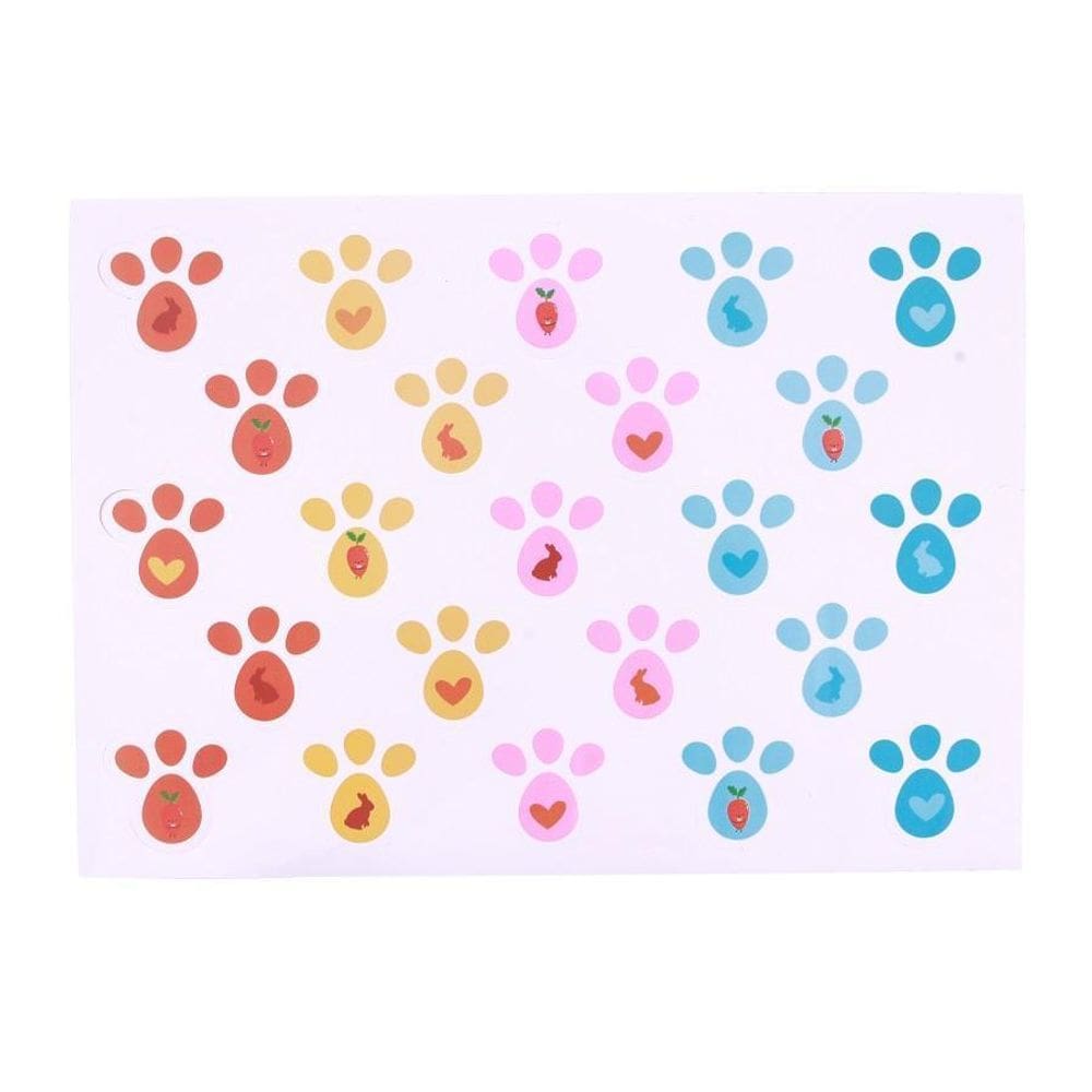 Adesivo Pegada Coelho Color 3 Folhas 25 X 35 Cm