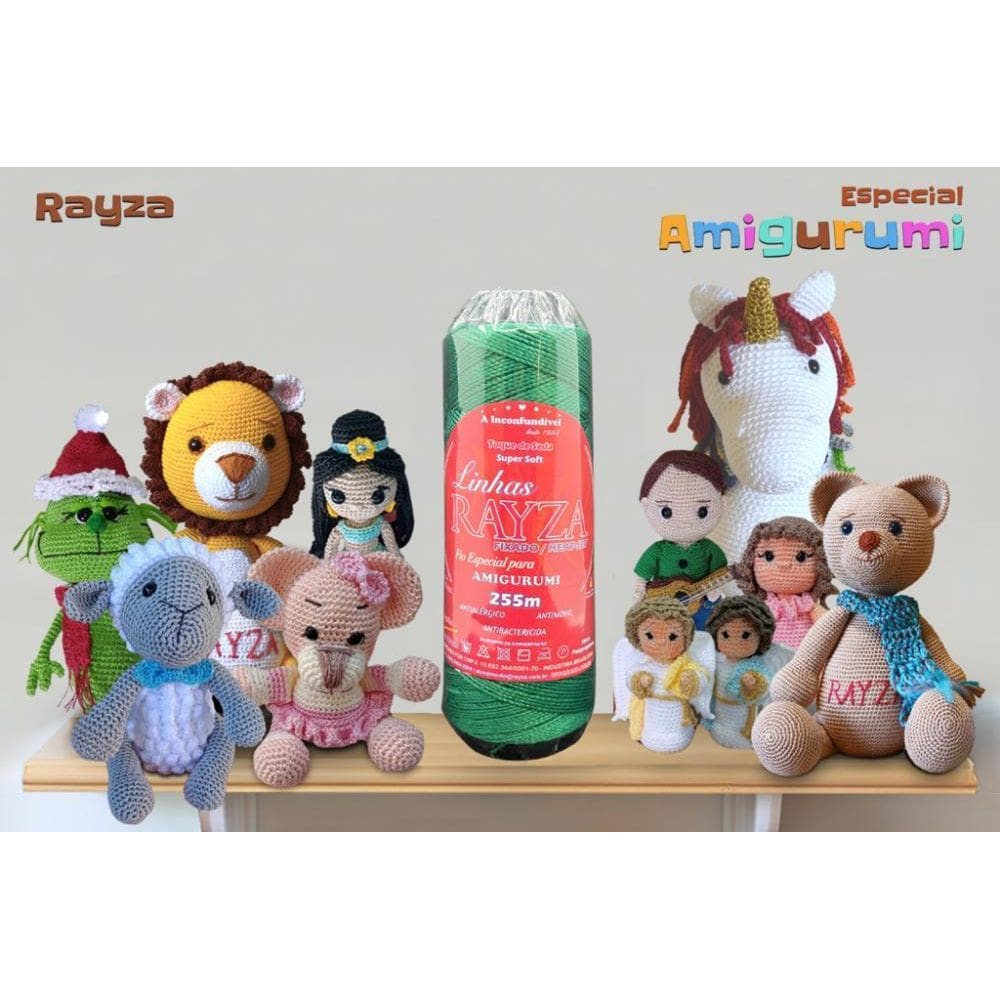 Linha Rayza Ideal Para Amigurumi - Cor 009 Verde Musgo