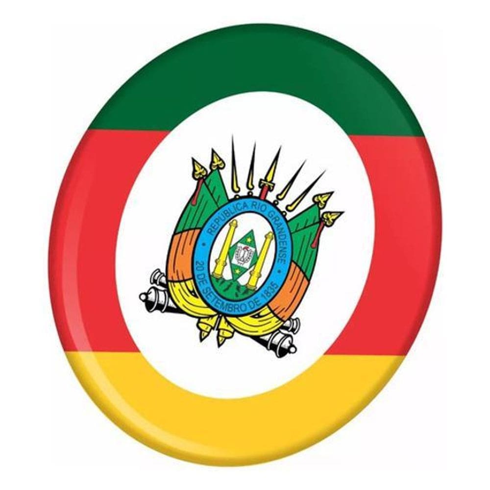 Adesivo Brasão Rio Grande Do Sul Resinado Moto Capacete Bd10