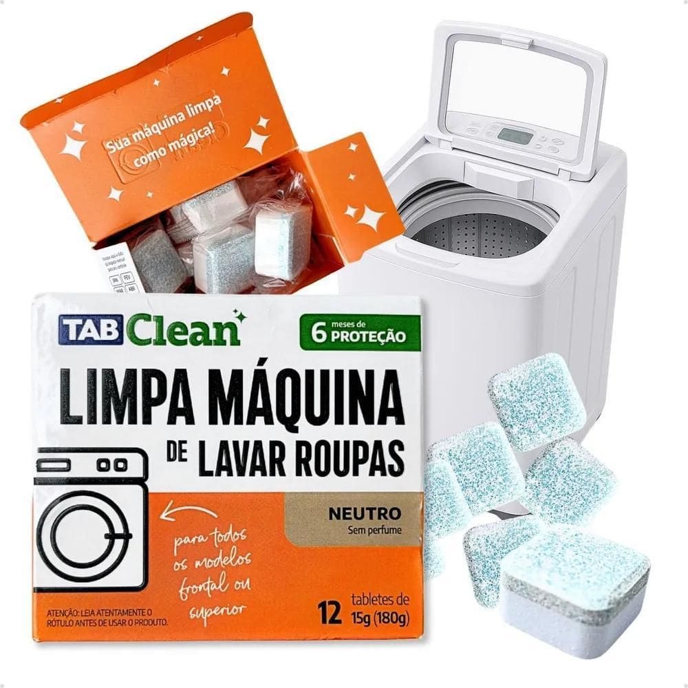 2X Limpa Maquina Lavar Roupa Limpeza Lavadora Pastilha 12 Un