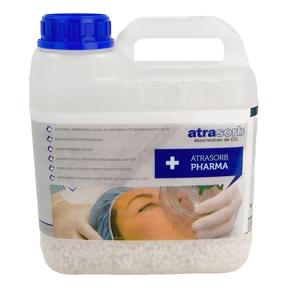 2X Cal Sodada Absorvedores De Co Atrasorb Pharma Galão 4,3K