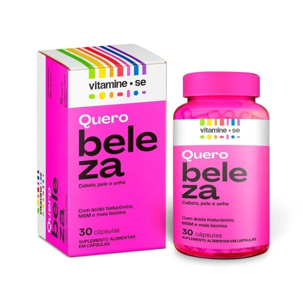 Polivitamínico Vitamine-Se Quero Beleza Para Cabelos, Pele E