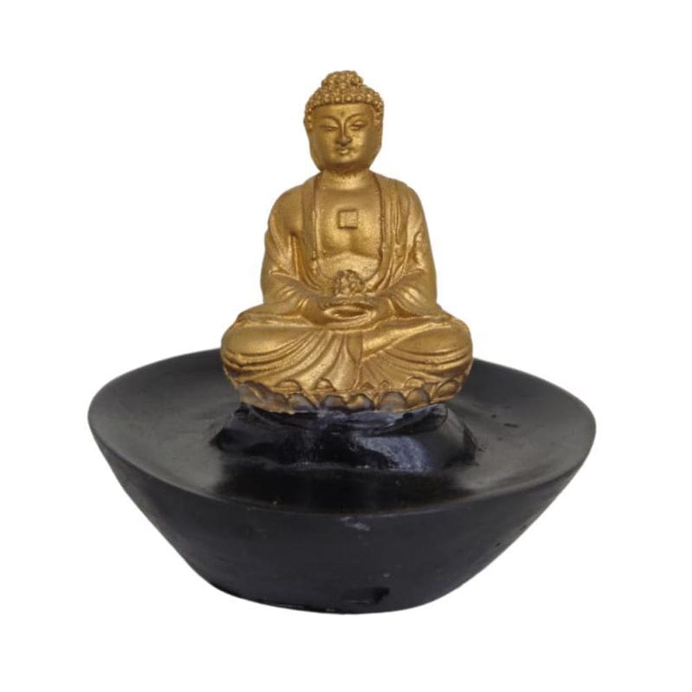 Escultura Incensário Oval Oriental 9 Cm Presente Decorações