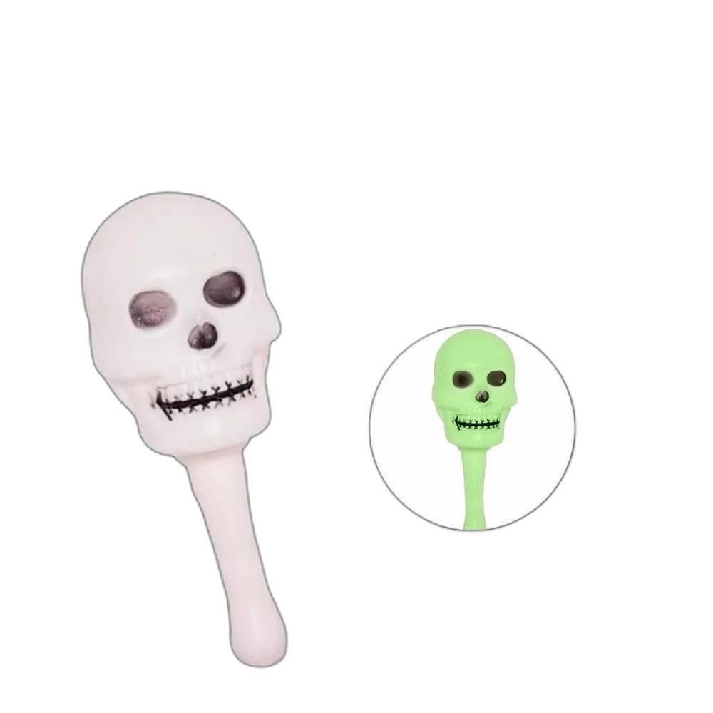 Maraca Caveira Neon Halloween - Brasilfelx