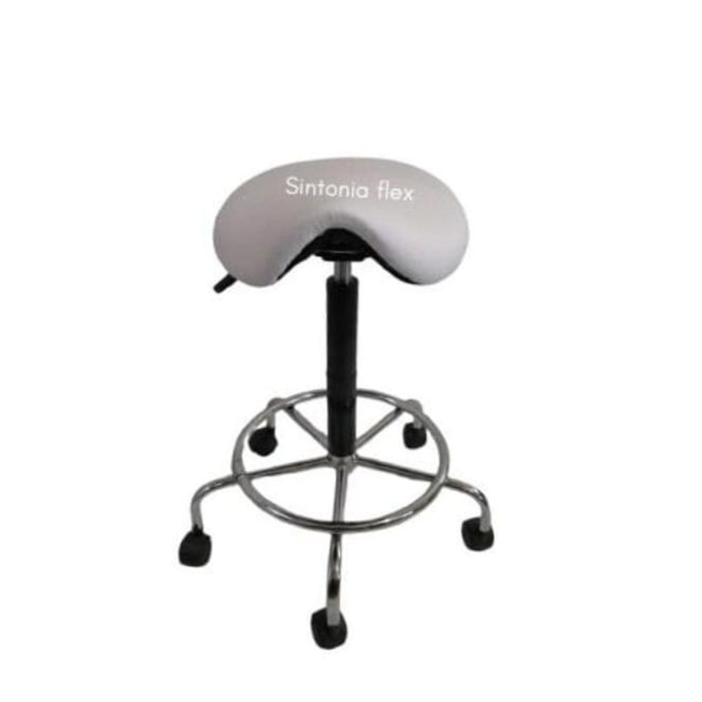 Cadeira Mocho Sela Alta Tatoo E Cílios Cromada 65Cm 75Cm