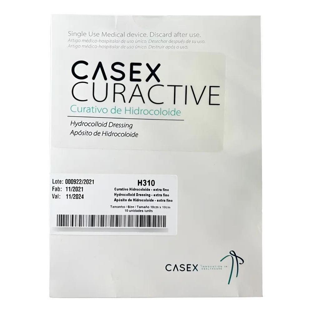 2X Hidrocoloide Curativo 10X10 Cx Com 10 Unidades Extra Fino