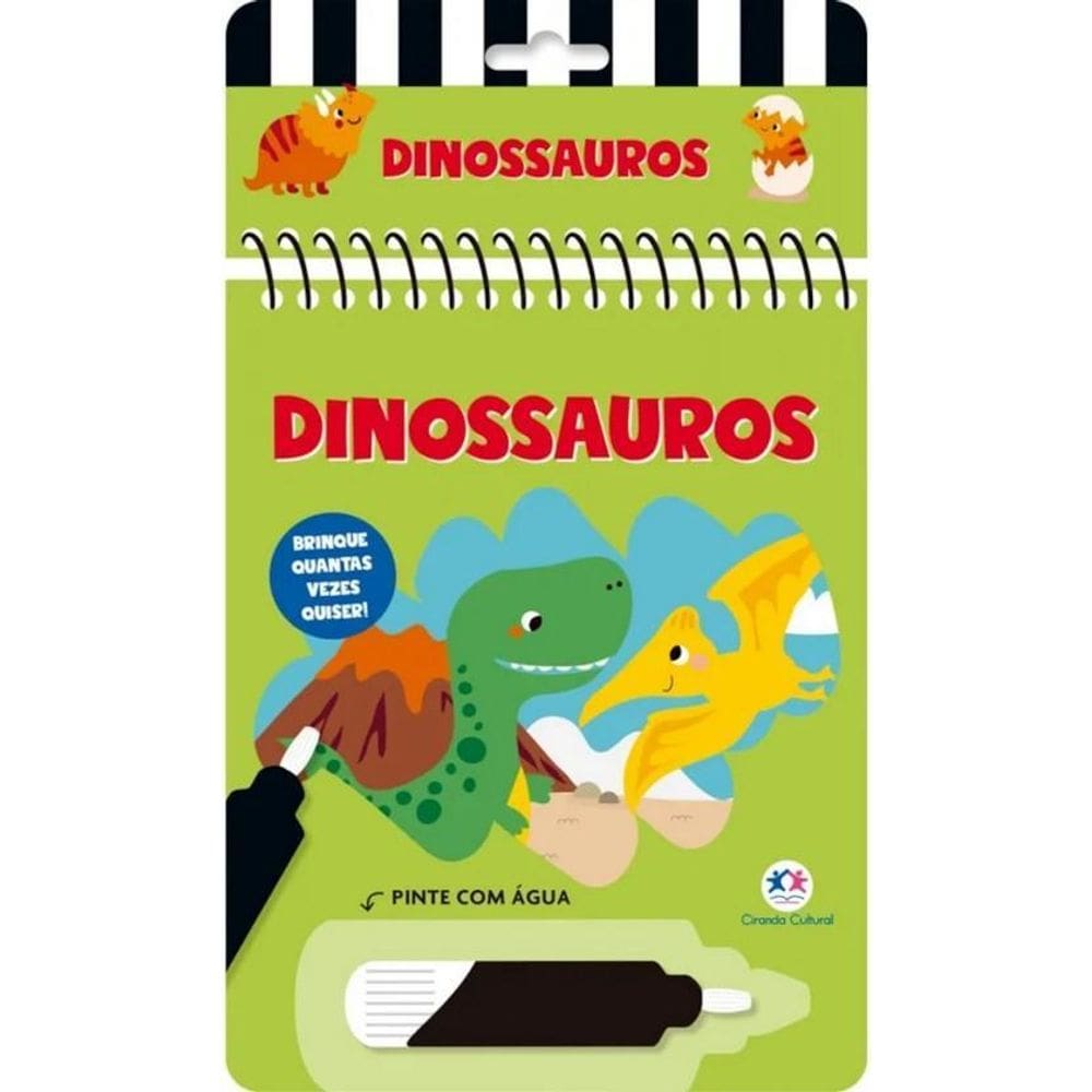 Colorindo Com Água - Dinossauros