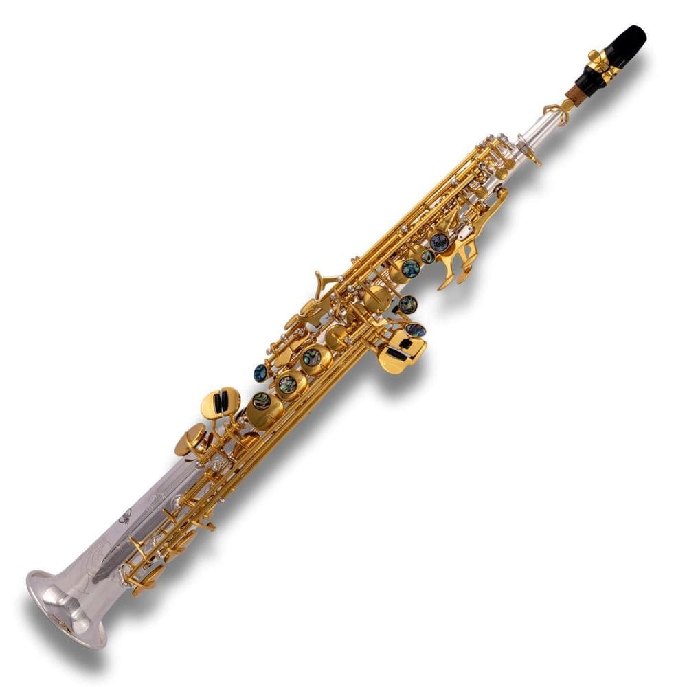 Saxofone Soprano Bb Sg Silver Chaves Gold 24 Sebastian