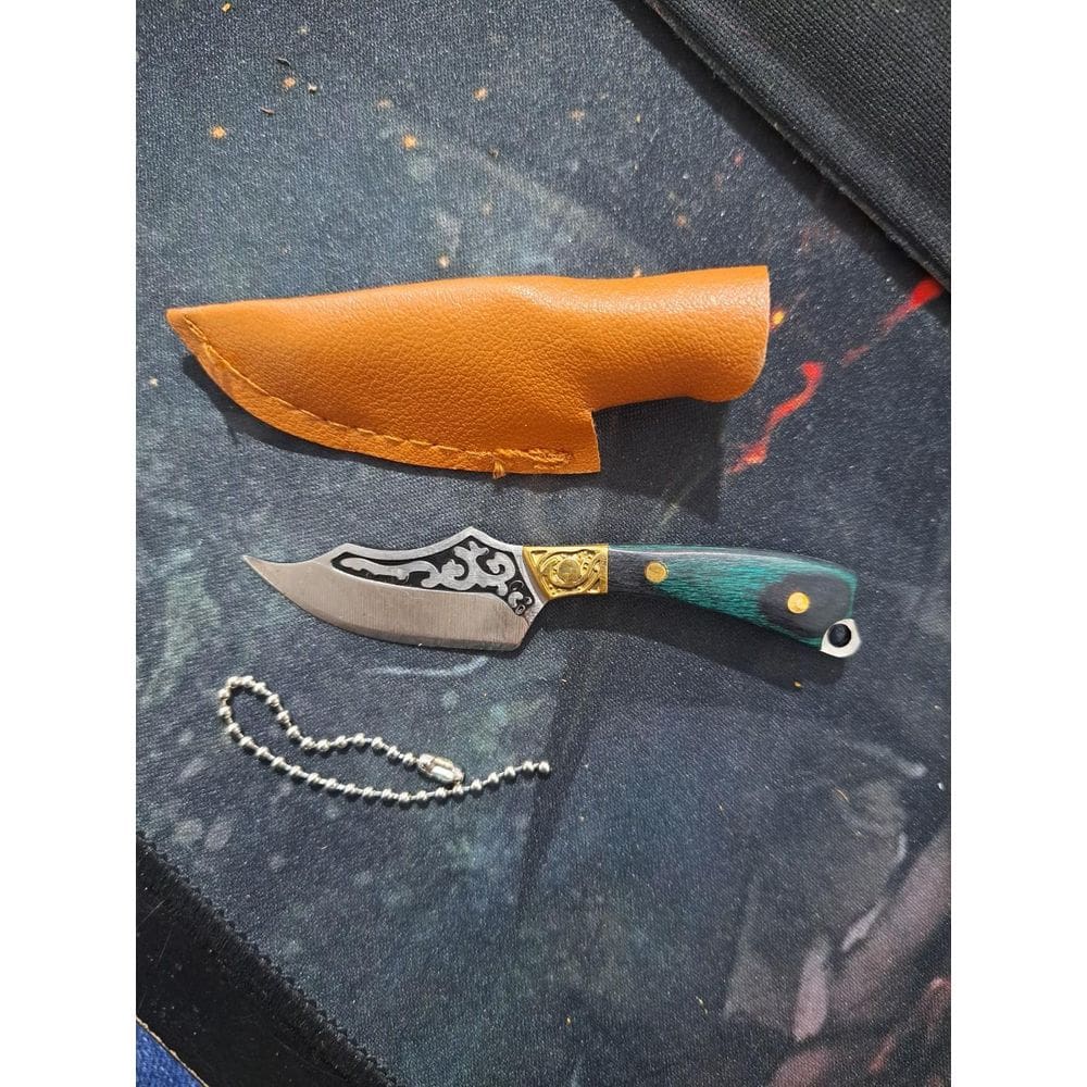 Pré-Cadastro Mini Faca Verde Detalhes Na Lâmina E Na Parte