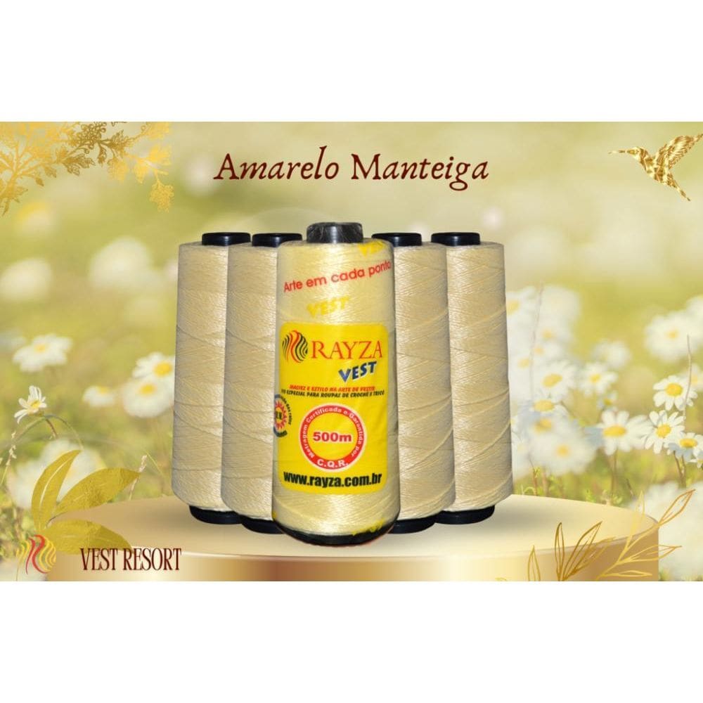 Linha Rayza Vest Resort Grossa 004-Amarelo Manteiga Tex 288