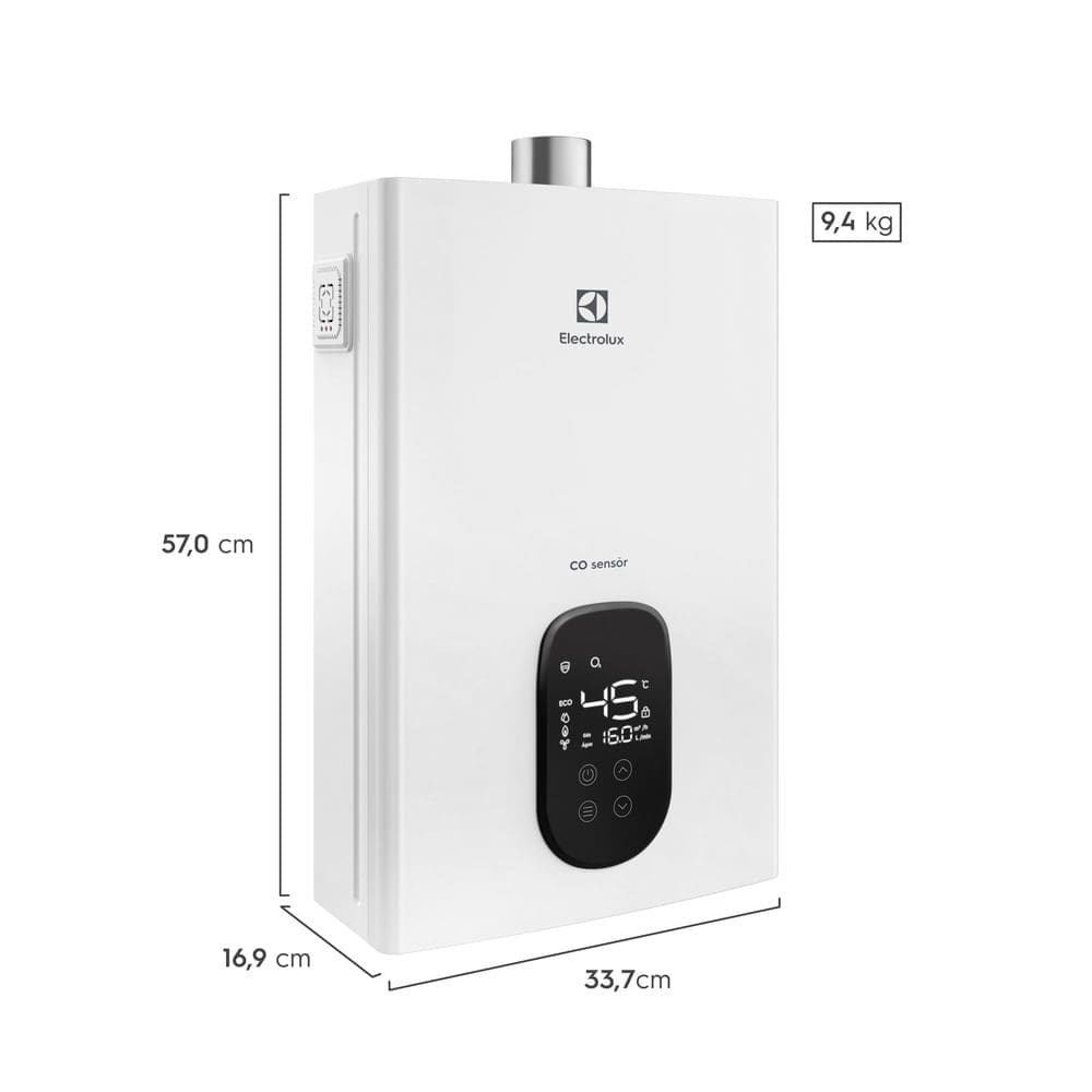Aquecedor de Água a Gás Electrolux Exaustão Forçada | Casas Bahia