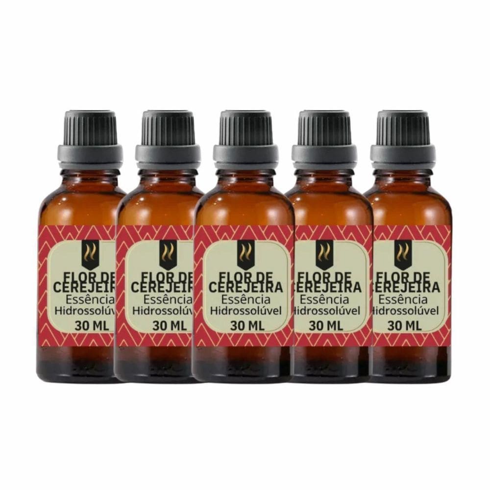 Super Kit 5 Essências A Base Água Hidrossolúvel 30Ml Difusor