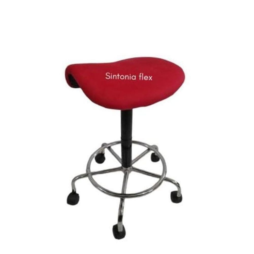 Cadeira Mocho Sela Alta Tatoo E Cílios Cromada 65Cm 75Cm