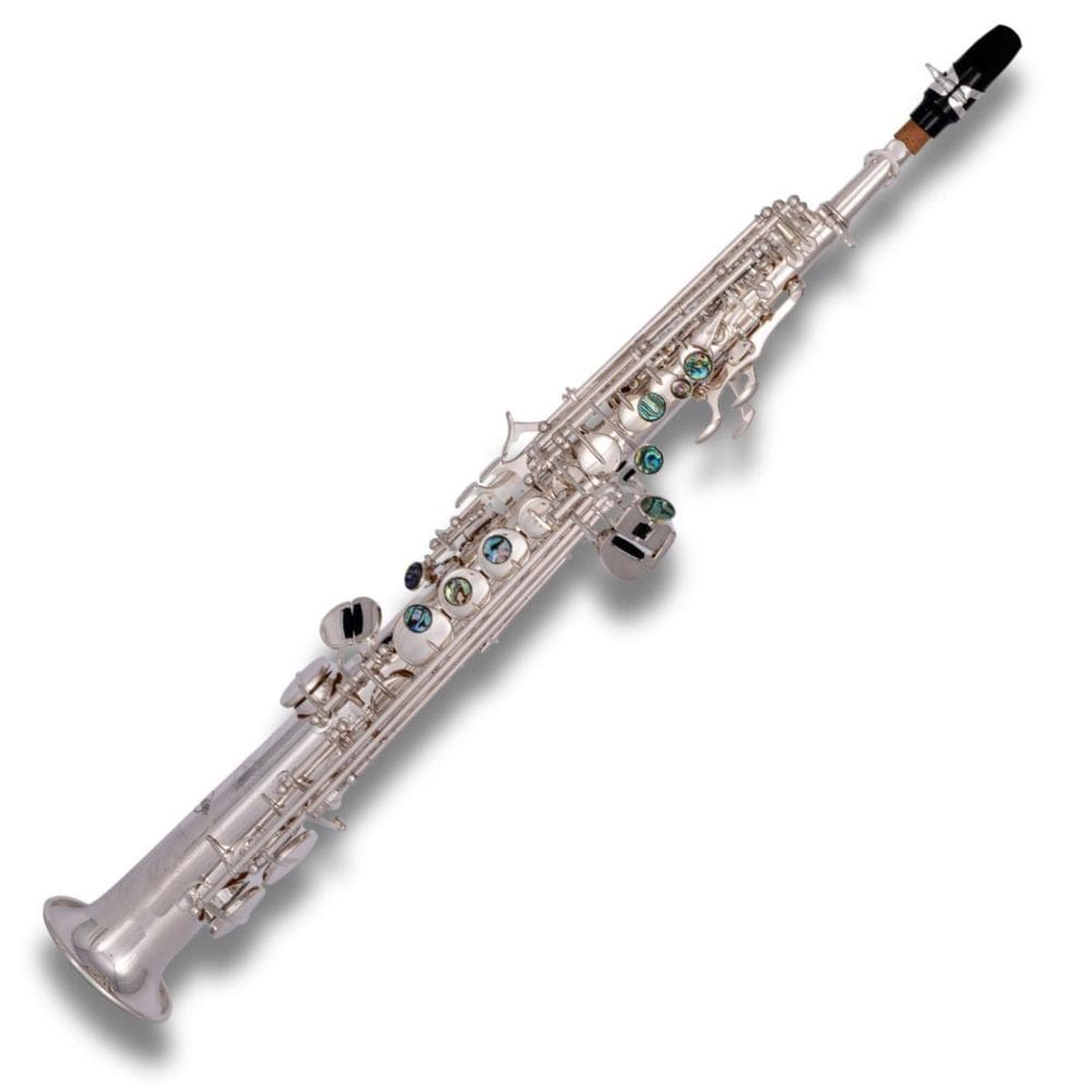 Sax Soprano Em Bb Banho Prata 1000 S Silver Sebastian