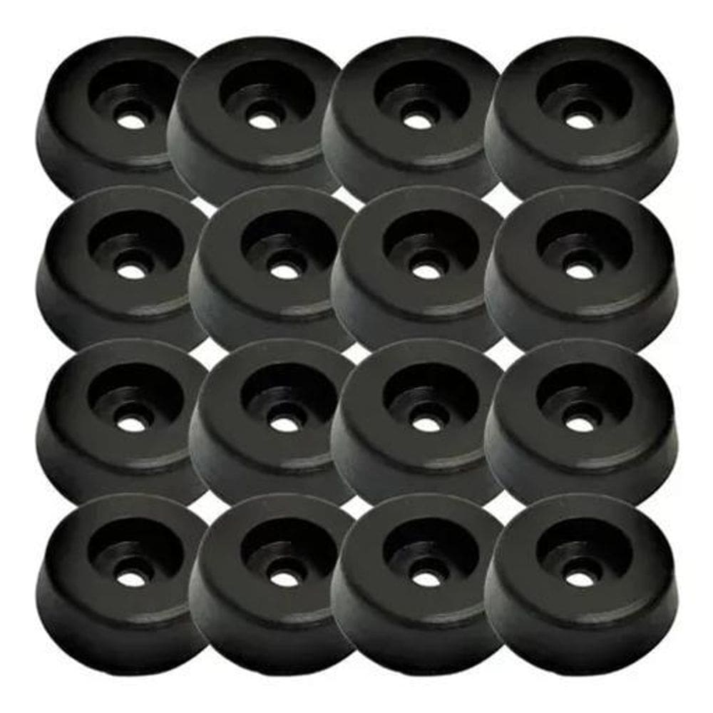 2X 16 Pezinhos Pequeno Borracha Maciço Para Caixa Acustica C