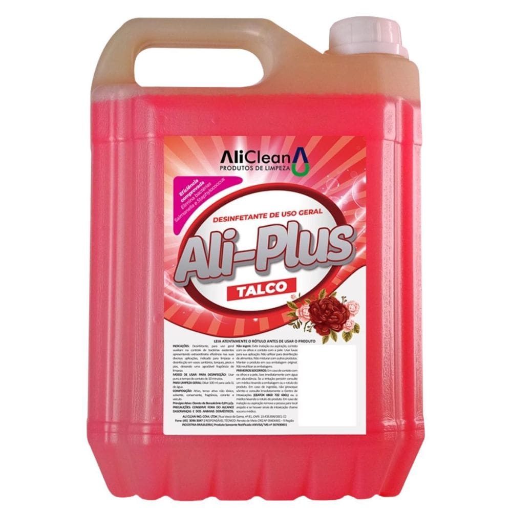 Produto De Limpeza Desinfetante Uso Geral Aliplus Talco 5 L