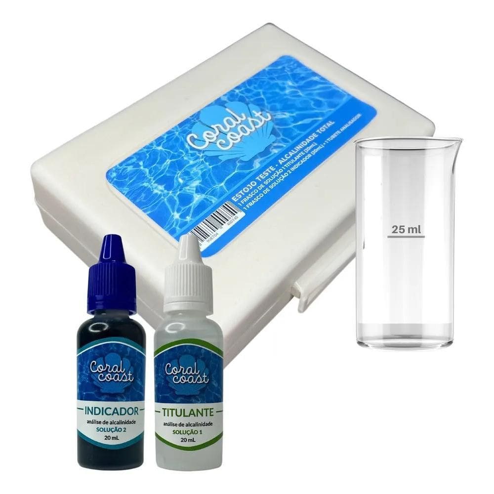 2X Kit Medidor De Alcalinidade Teste Limpeza Para Piscina