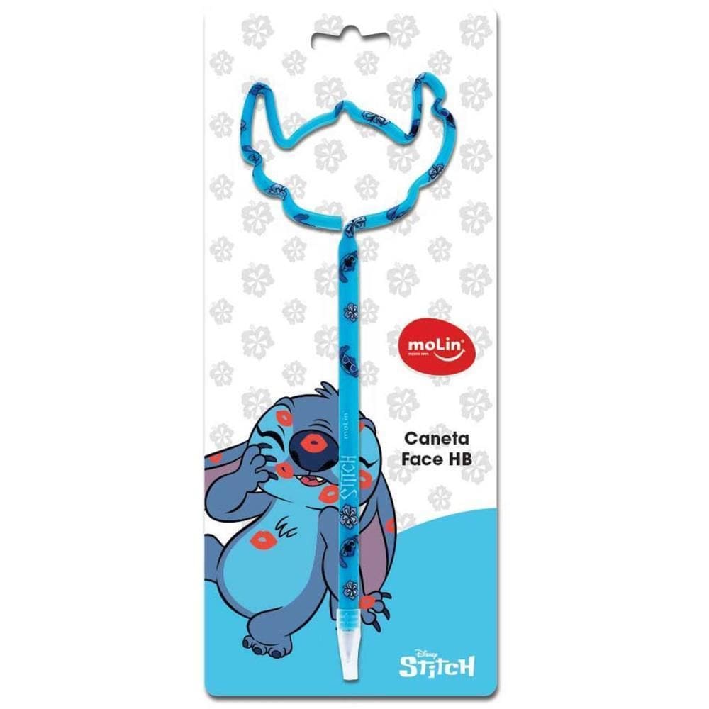 MP - Caneta Esferogra fica Stitch Face Moli