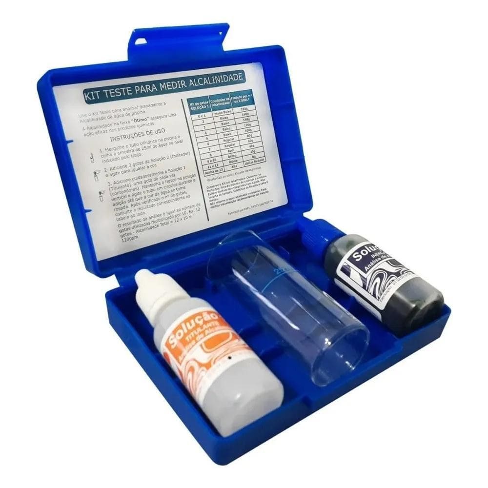 2X Kit Teste Medidor Alcalinidade Água Piscinas Maior Precis