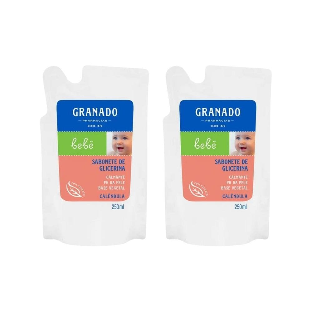 Sabonete Liquido Granado Baby Refil 250Ml Glic Calendula-2Un