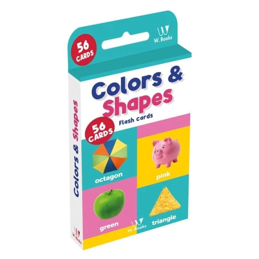 Livro Flash Cards: Colors And Shapes - Em Inglês - W. Books