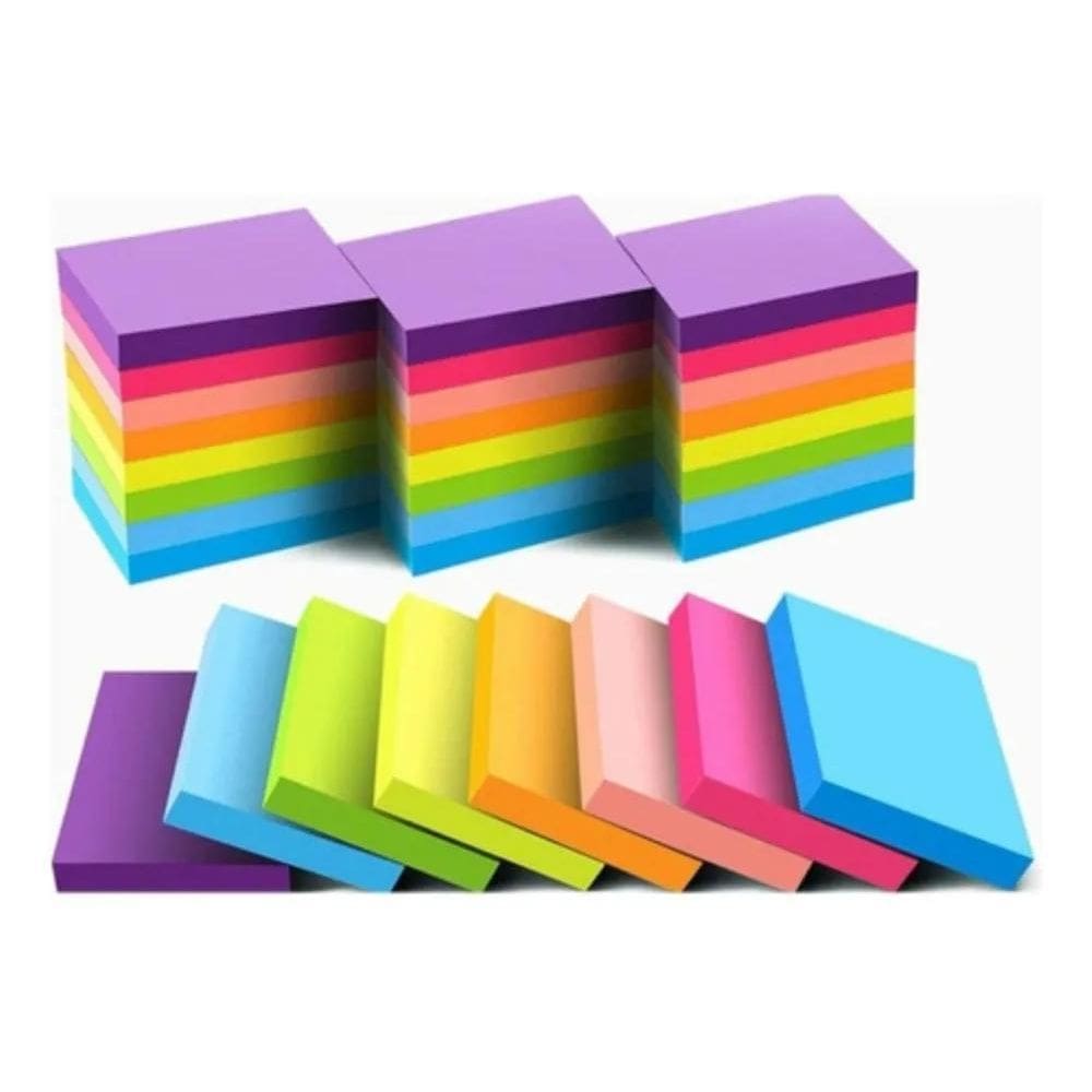 2X Bloco De Notas Post Auto Adesivo Cubo Colorido It 400 Fol