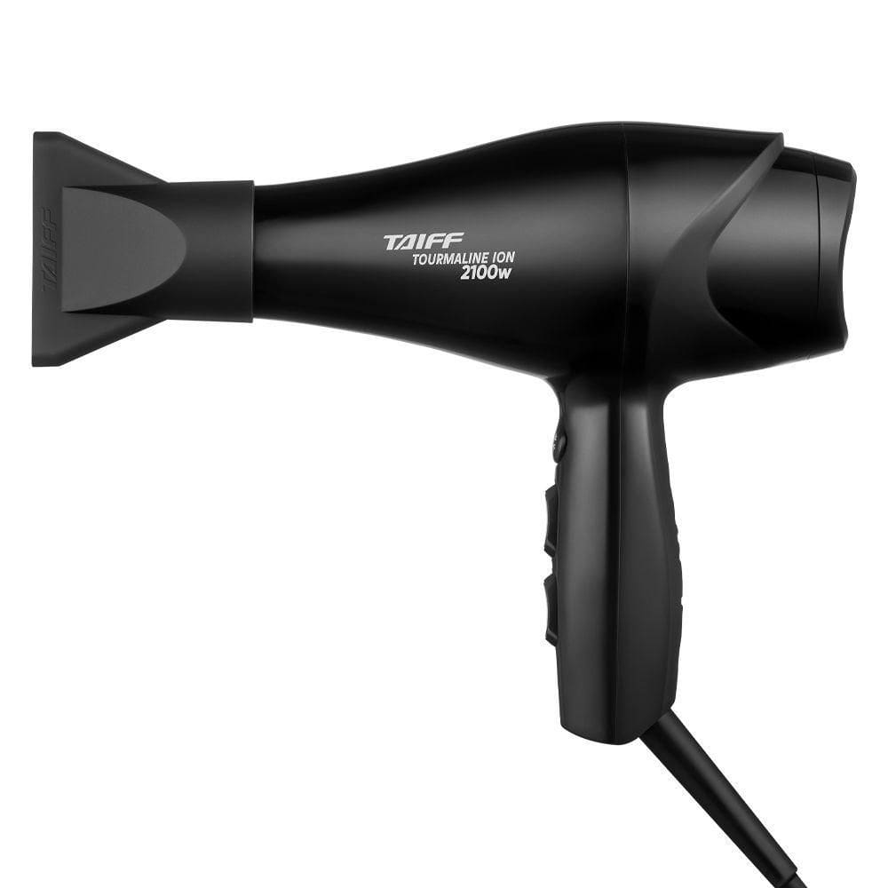 Secador De Cabelo Tourmaline Íon Preto Taiff 2100W 220V