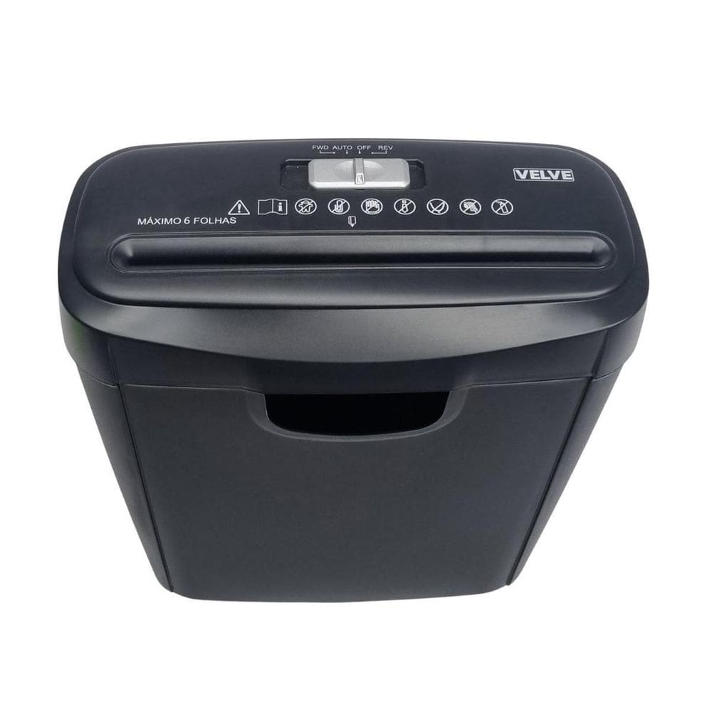 Fragmentadora Papel Cartão 6 Folhas Trituradora Velve Fr1