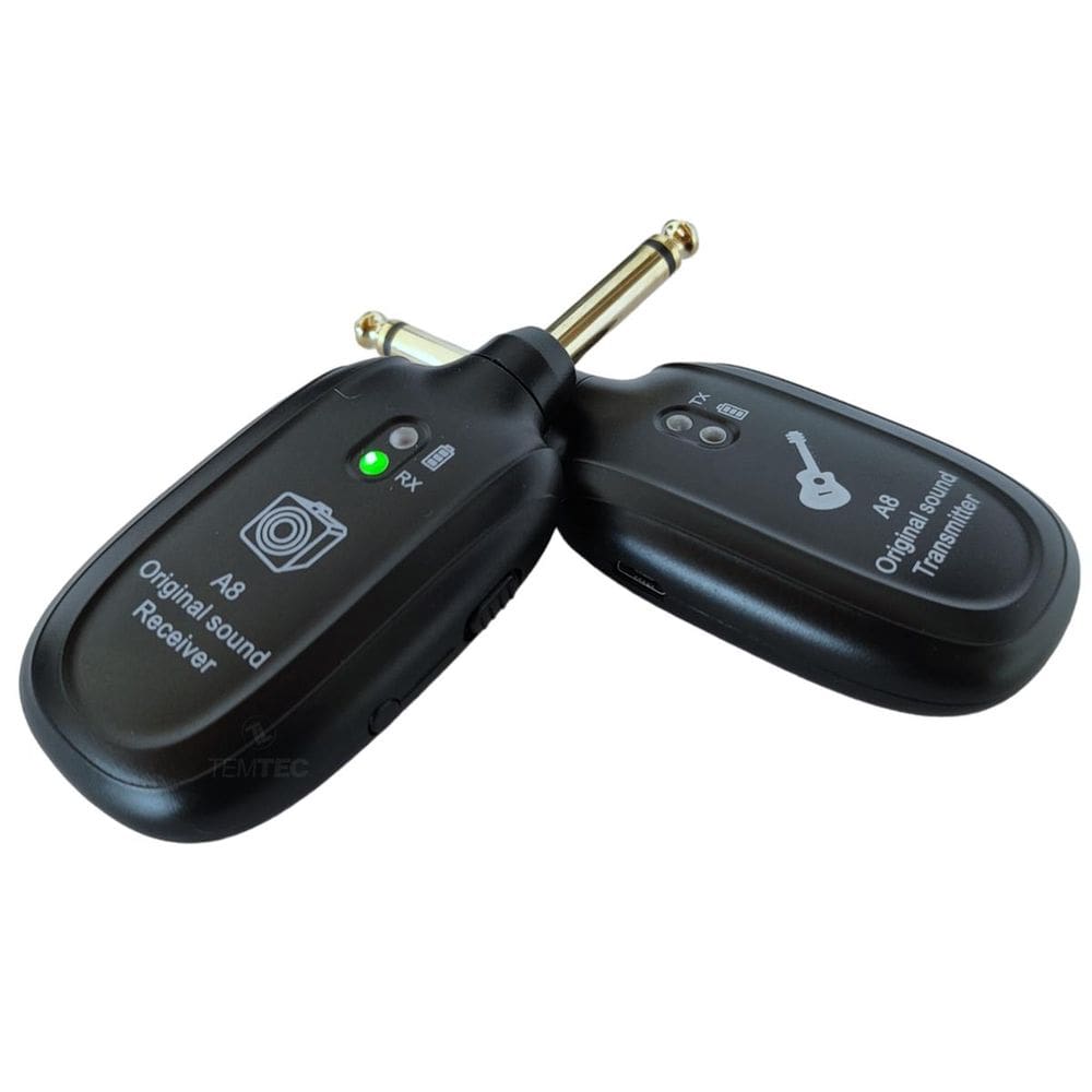 Recepttor E Transmisssor A8 P10 Sem Fio Violão Baixo Guitarra