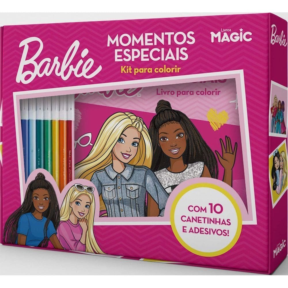 Barbie - Momentos Especiais - Kit Para Colorir
