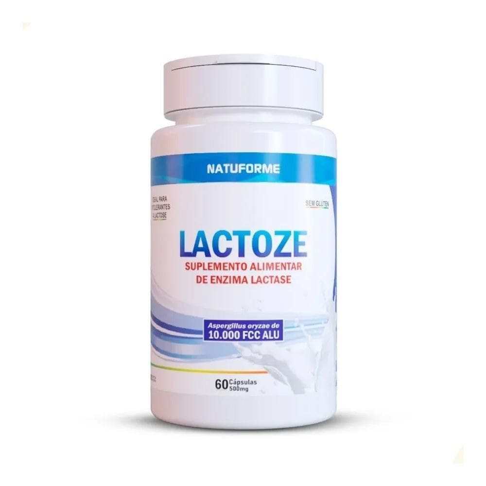 2X Lactase Enzima 60 Capsulas Rapida Absorcao Sabor Sem Sabo