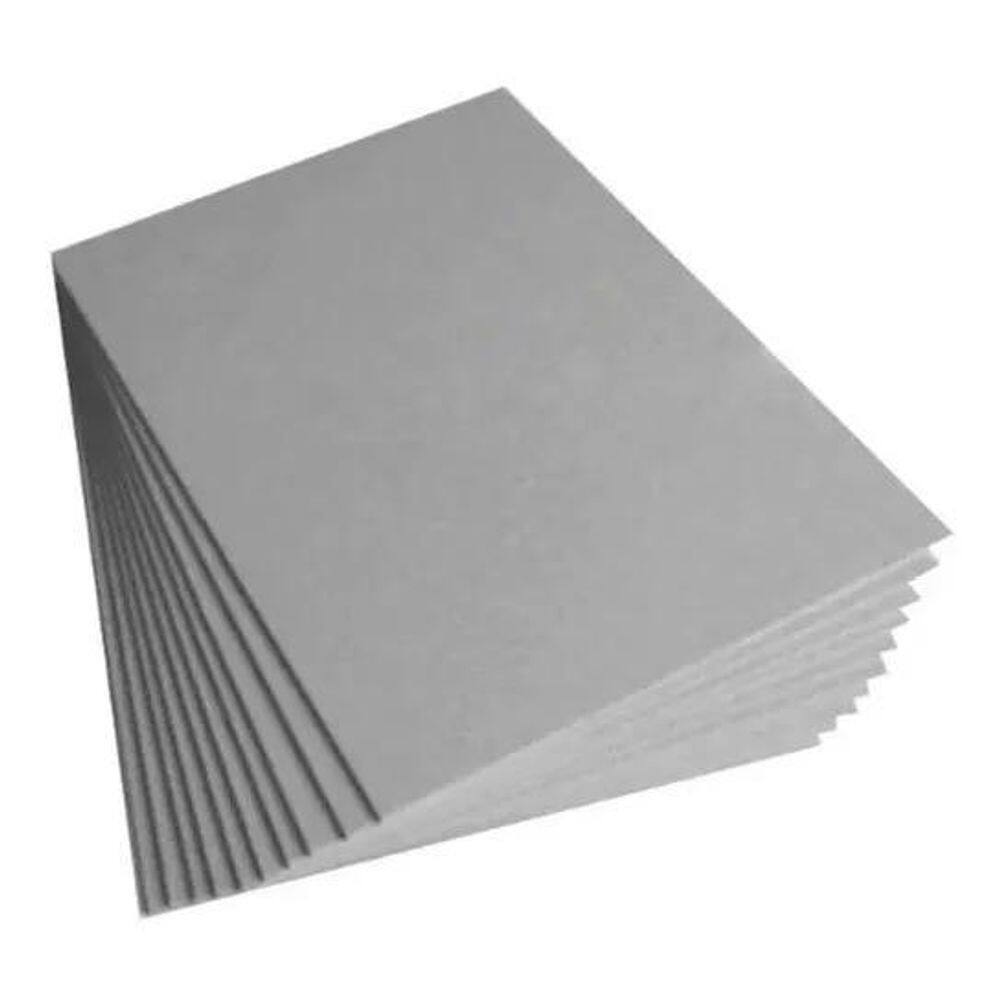 2X Papel Papelão Paraná Cinza Tipo Holler A5 50 Unid Artesan