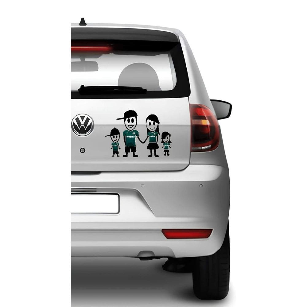 Adesivo De Carro Família Feliz Palmeirense
