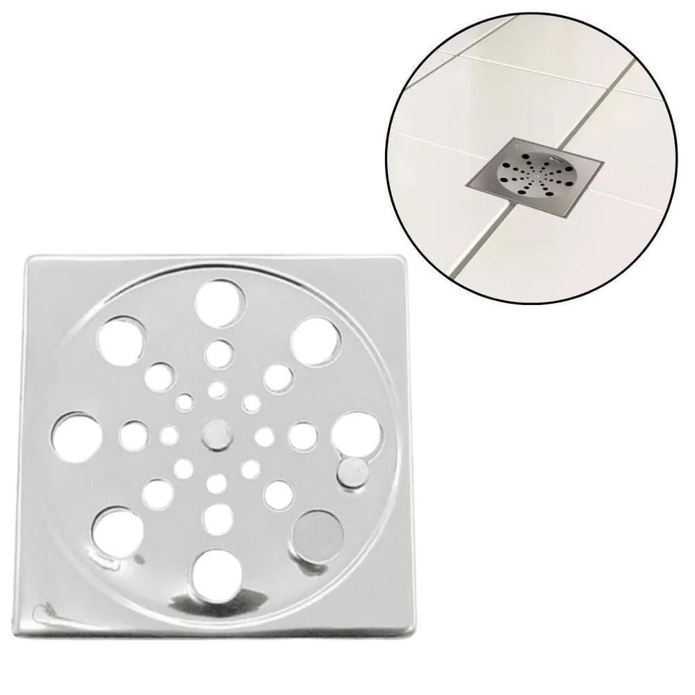 Ralo Inox Grelha Quadrada Rotativa Abre Fecha 15 Cm