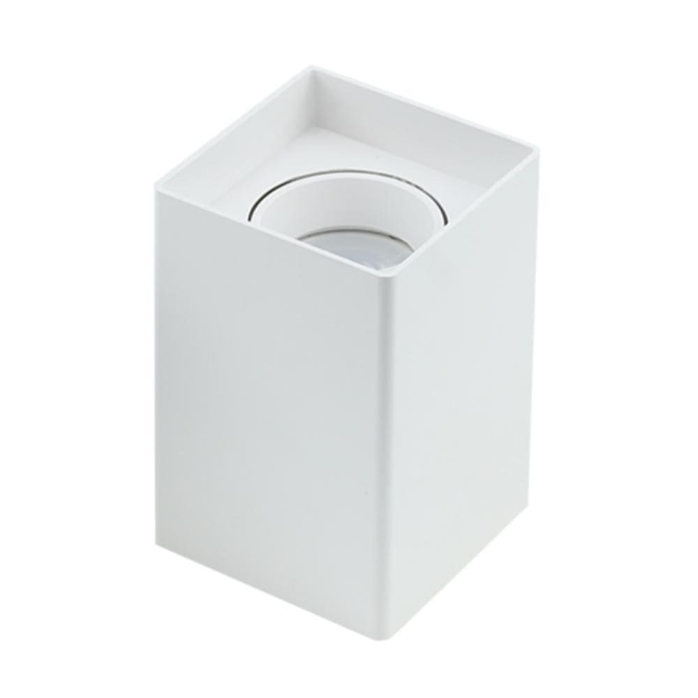 Spot De Sobrepor Mr16 Quadrado Branco Único