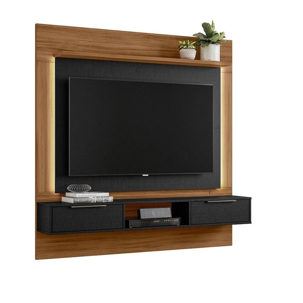 Painel Para Tv Nt 1280 Freijó Com Preto - Notável