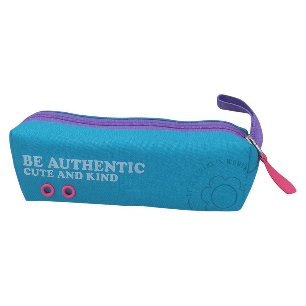 Estojo Simples Universitário Feminino Clio Azul Ref. Mf24712