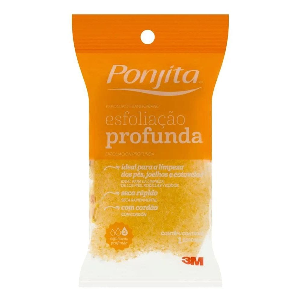 2X Esponja Para Banho Esfoliação Profunda Ponjita